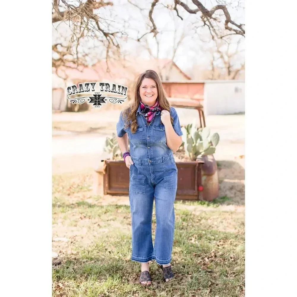 NWT Crazy Train Broken Spoke Jumpsuit